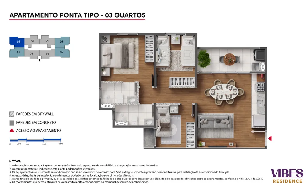 Apartamento, 3 quartos, 59 m² - Foto 11