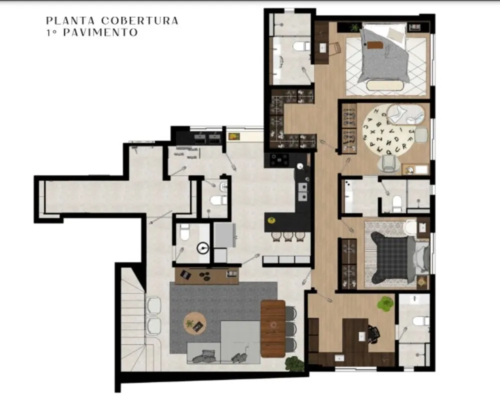 Cobertura, 4 quartos, 254 m² - Foto 9