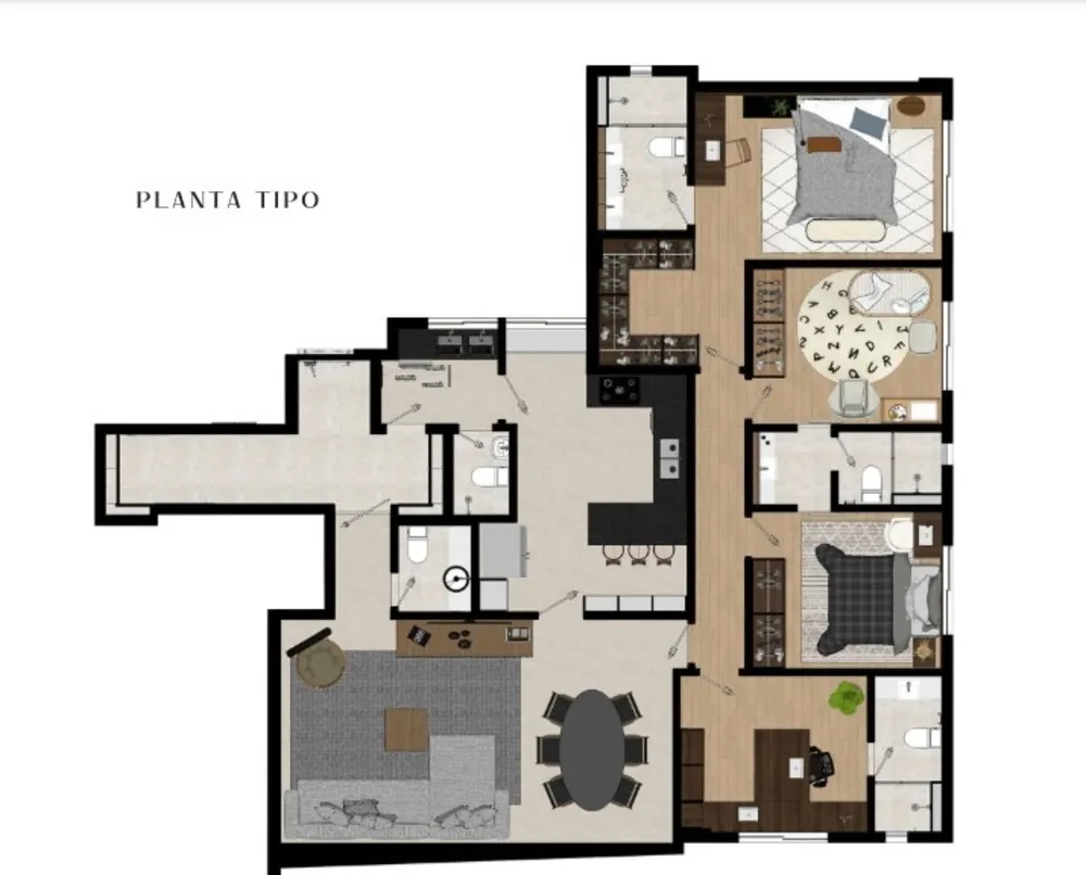 Cobertura, 4 quartos, 254 m² - Foto 8