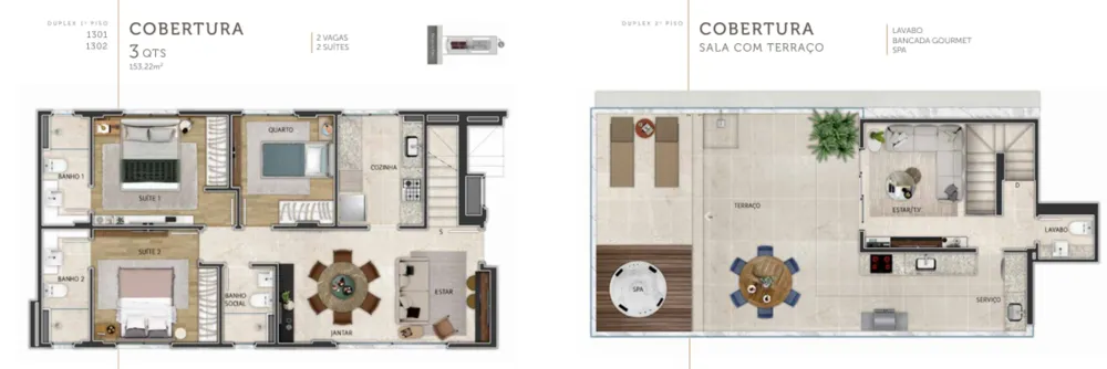 Cobertura, 3 quartos, 94 m² - Foto 1
