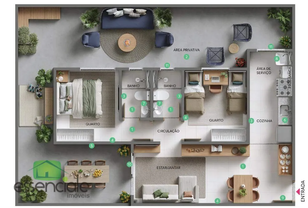 Apartamento, 2 quartos, 49 m² - Foto 14