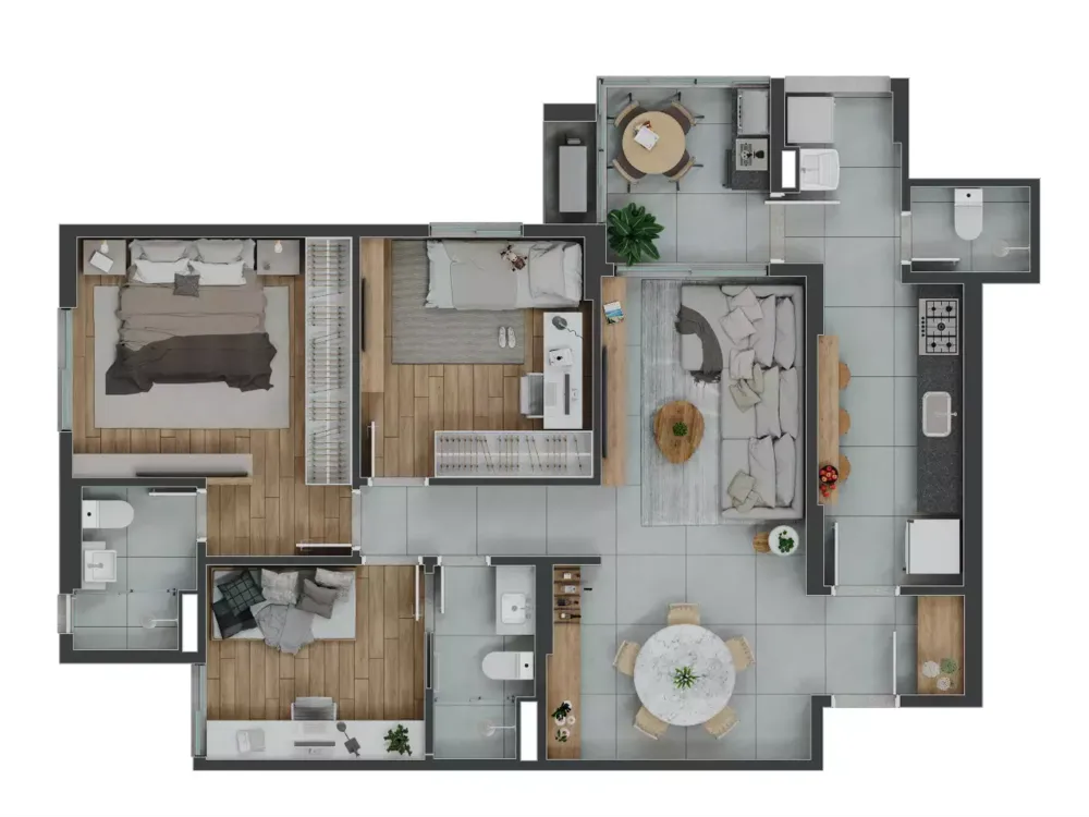 Apartamento, 3 quartos, 93 m² - Foto 13