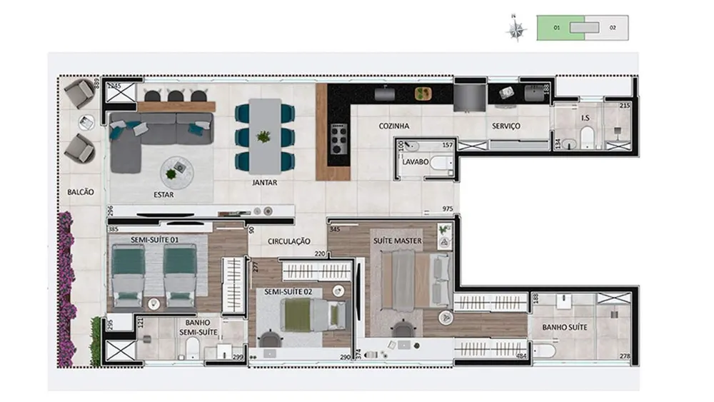 Apartamento, 2 quartos, 95 m² - Foto 10
