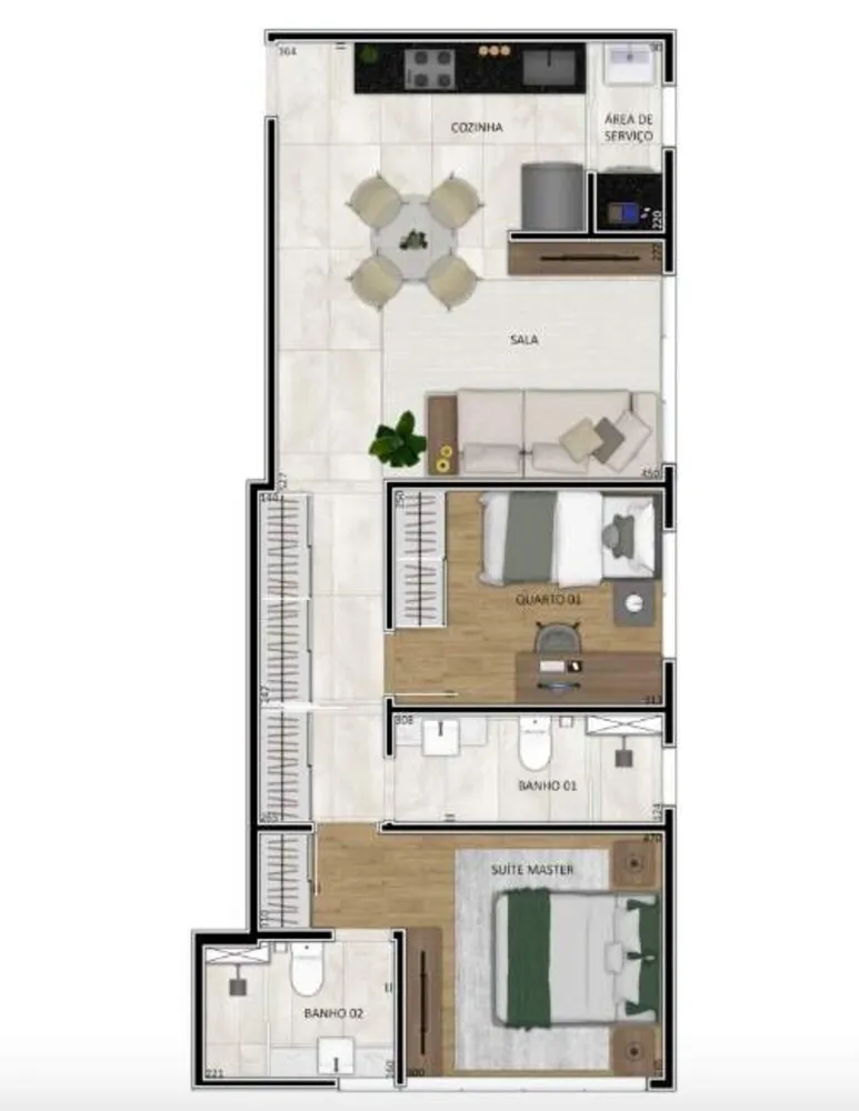 Apartamento, 2 quartos, 64 m² - Foto 15