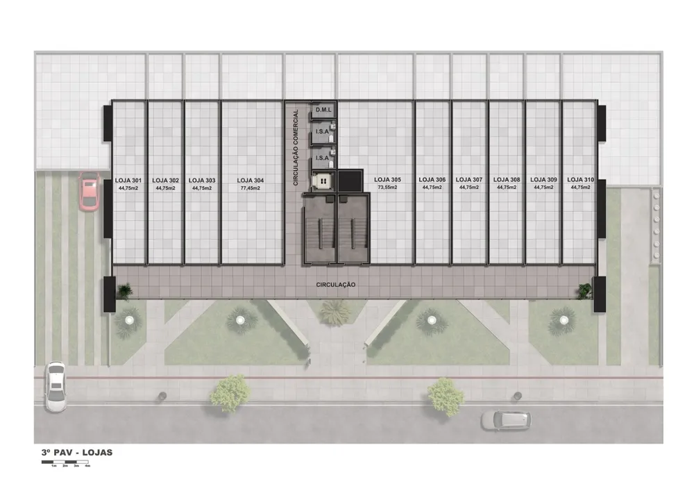 Loja-Salão, 52 m² - Foto 2