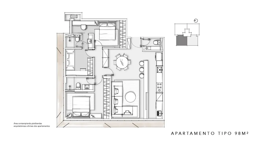Apartamento, 3 quartos, 98 m² - Foto 10