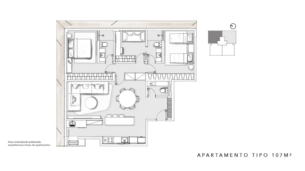 Apartamento, 3 quartos, 98 m² - Foto 8