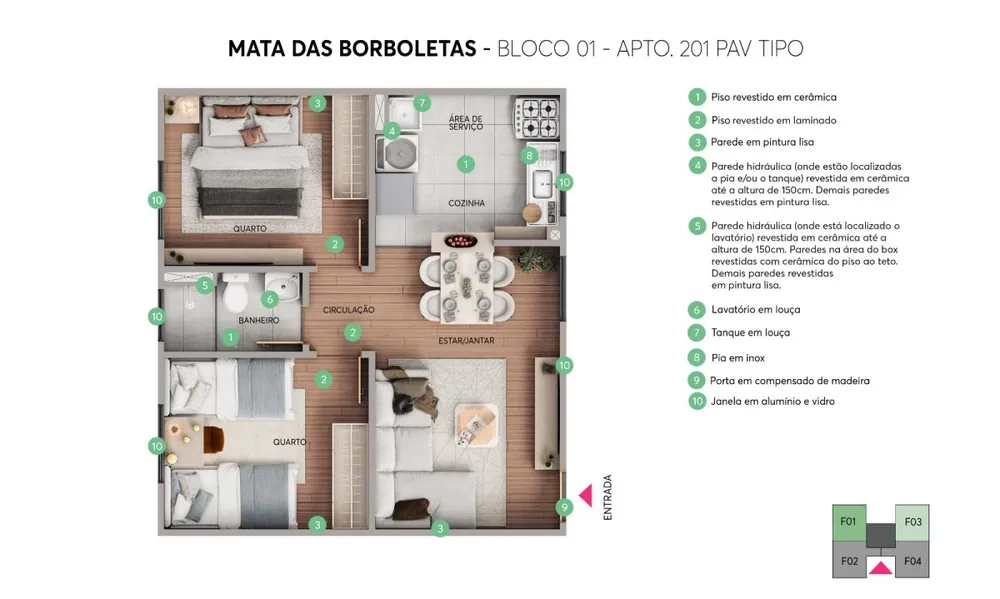 Apartamento, 2 quartos, 42 m² - Foto 11