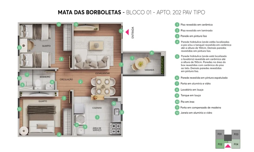 Apartamento, 2 quartos, 42 m² - Foto 12