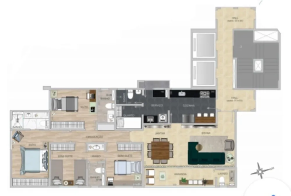 Apartamento, 4 quartos, 131 m² - Foto 4