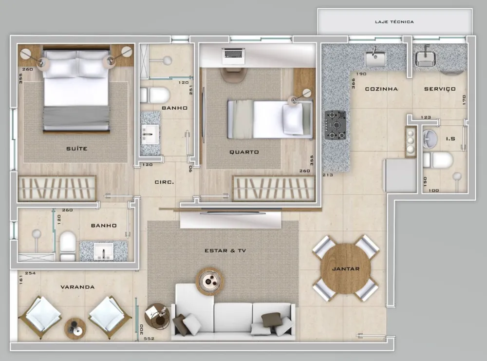 Apartamento, 2 quartos, 65 m² - Foto 8