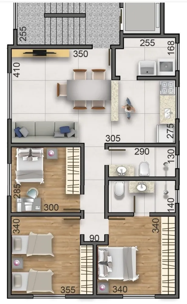 Cobertura, 3 quartos, 155 m² - Foto 7