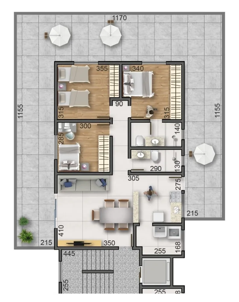 Cobertura, 3 quartos, 155 m² - Foto 6
