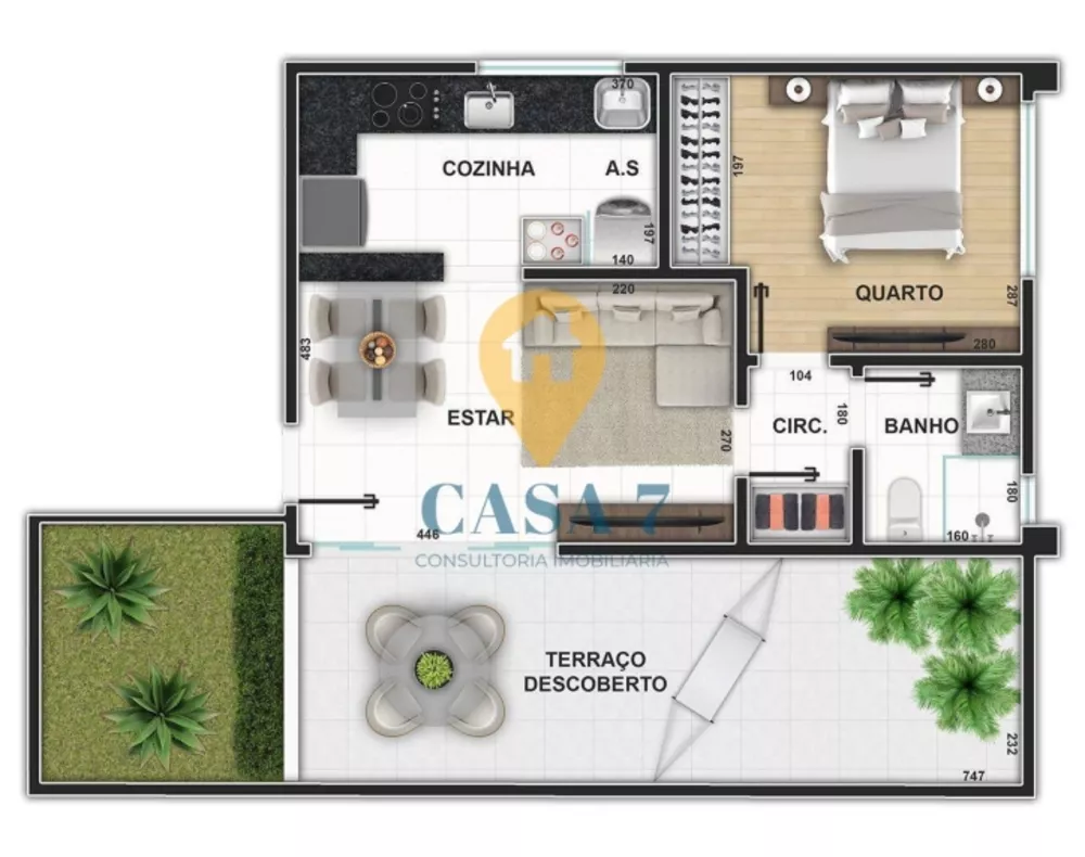 Apartamento à venda com 1 quarto, 40m² - Foto 11