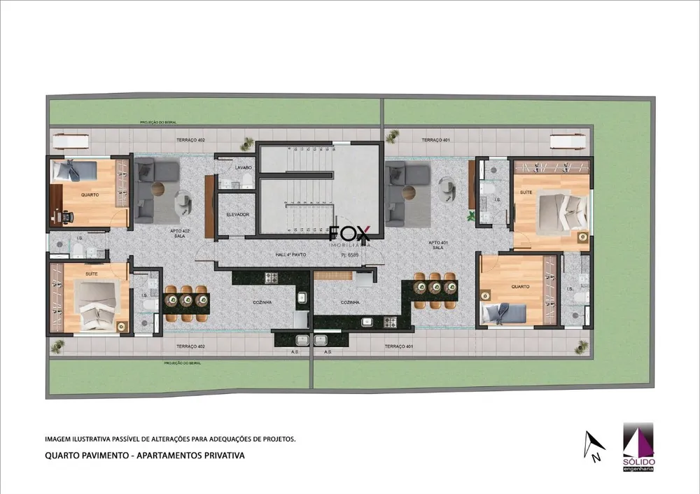 Cobertura, 1 quarto, 72 m² - Foto 6