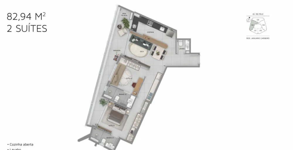 Apartamento, 1 quarto, 49 m² - Foto 4