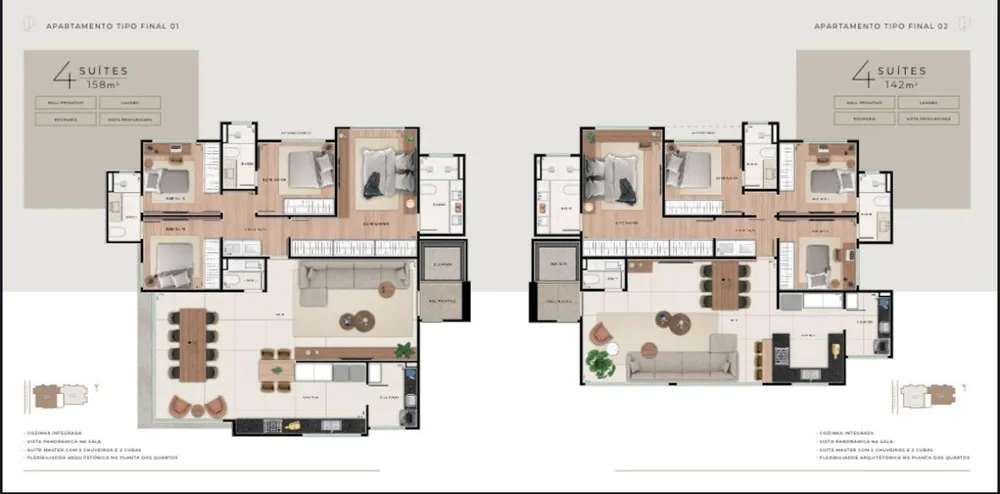 Apartamento, 4 quartos, 158 m² - Foto 7