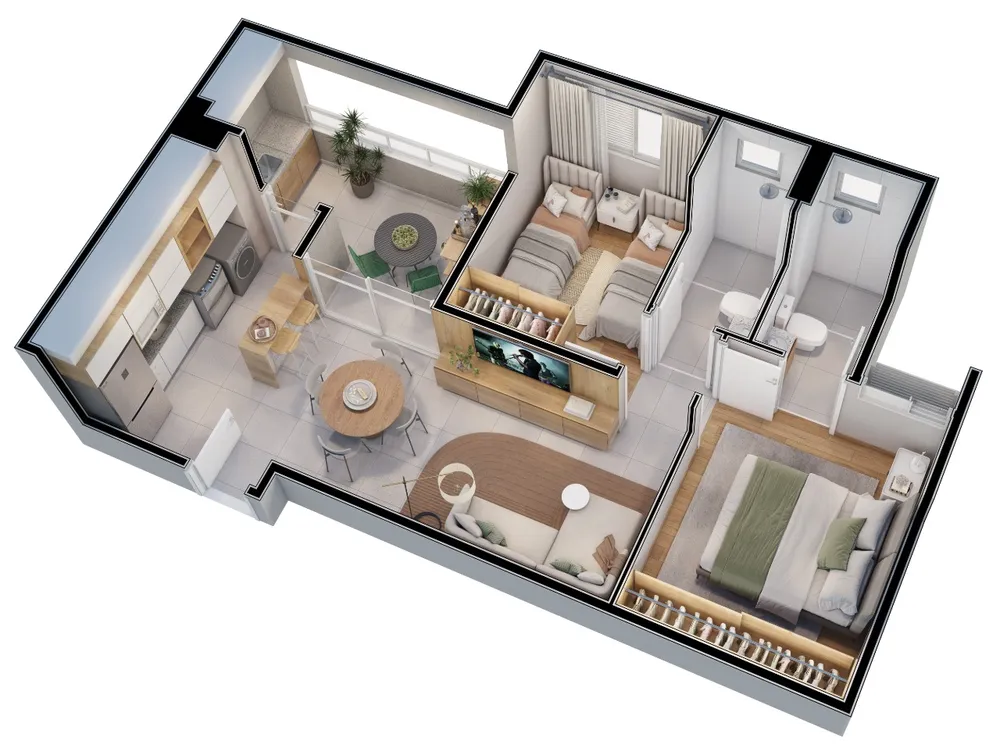 Apartamento, 3 quartos, 65 m² - Foto 10