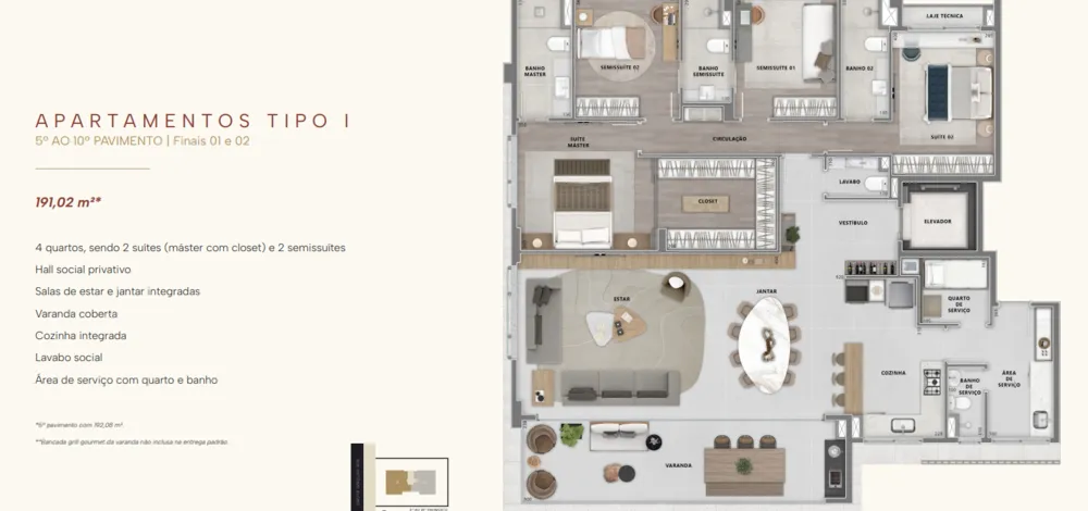 Apartamento, 4 quartos, 175 m² - Foto 1