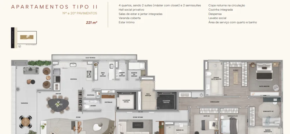 Apartamento, 4 quartos, 175 m² - Foto 4
