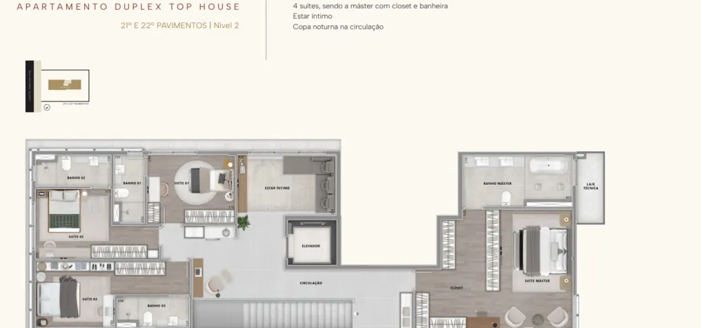 Apartamento, 4 quartos, 175 m² - Foto 2