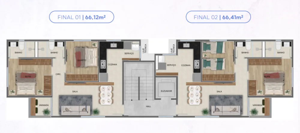Apartamento, 2 quartos, 66 m² - Foto 7