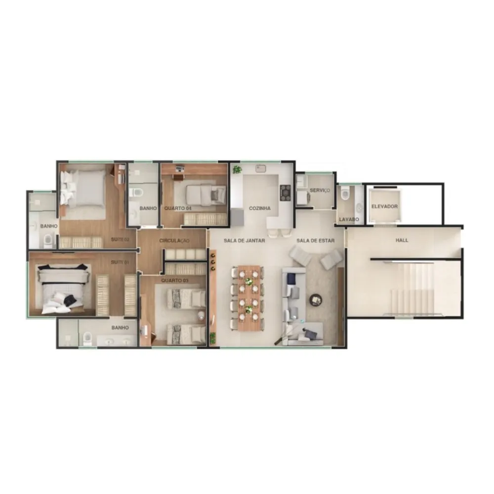 Apartamento, 4 quartos, 120 m² - Foto 8