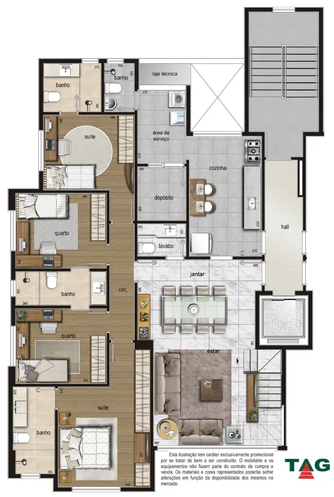 Cobertura, 4 quartos, 98 m² - Foto 2
