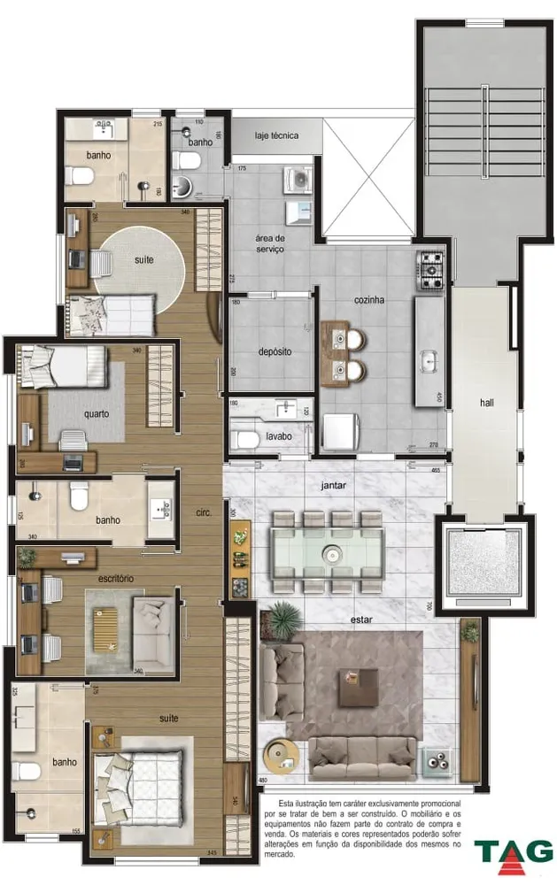 Cobertura, 4 quartos, 98 m² - Foto 3