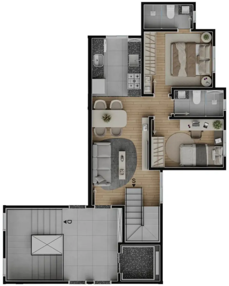 Cobertura, 2 quartos, 100 m² - Foto 4