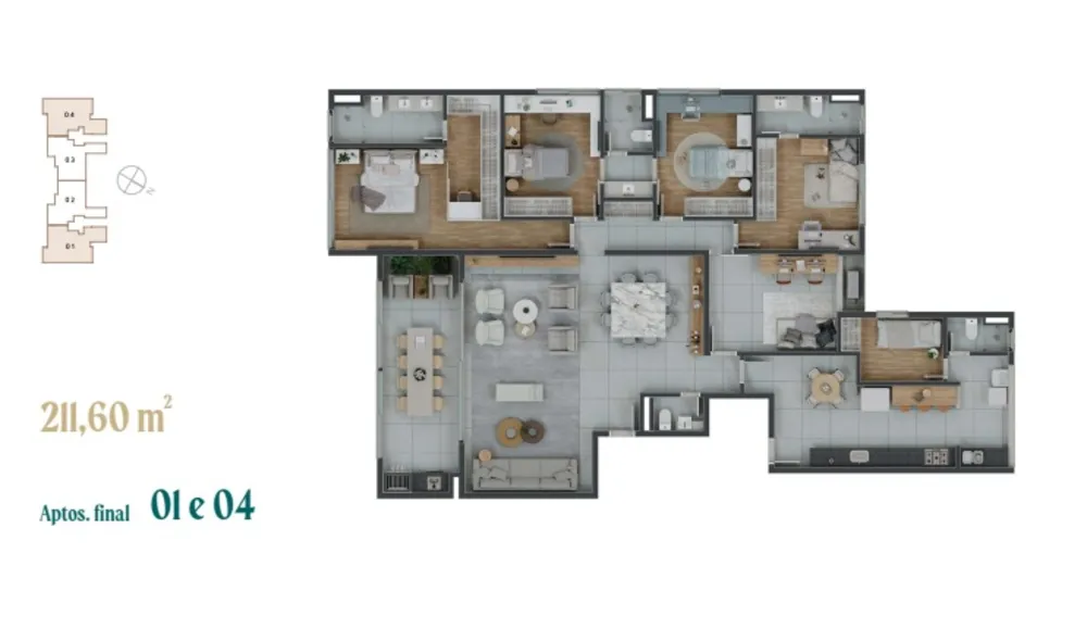 Apartamento, 4 quartos, 212 m² - Foto 9