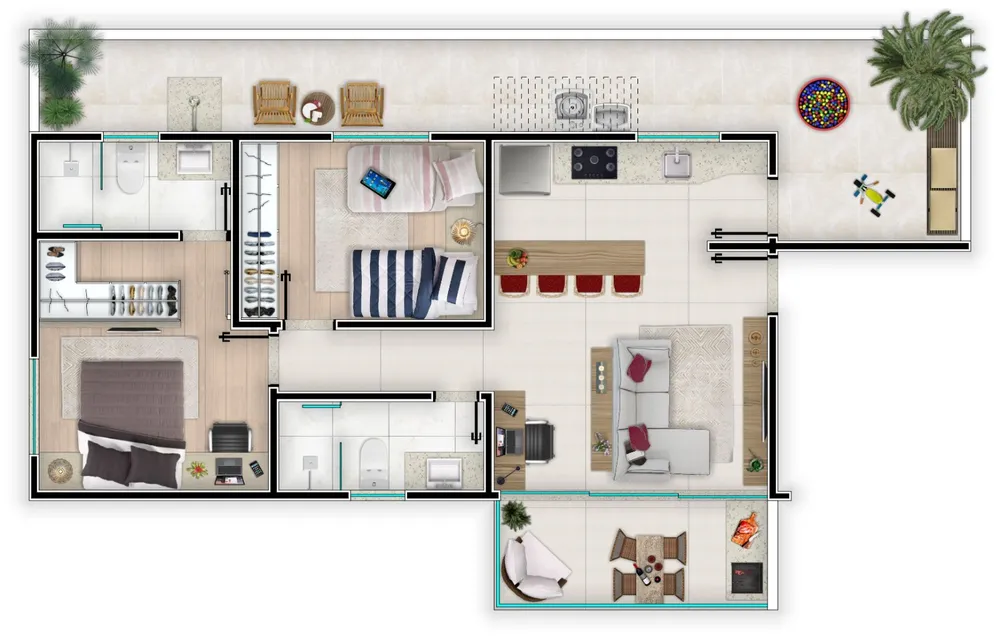Apartamento, 2 quartos, 25 m² - Foto 2
