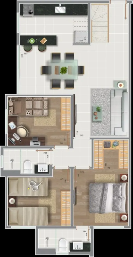 Cobertura, 3 quartos, 55 m² - Foto 18