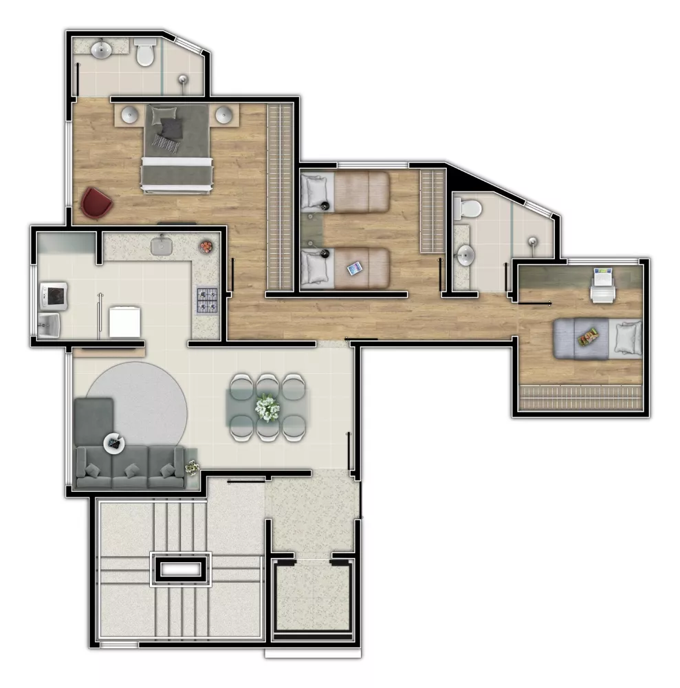 Apartamento à venda com 3 quartos, 100m² - Foto 3