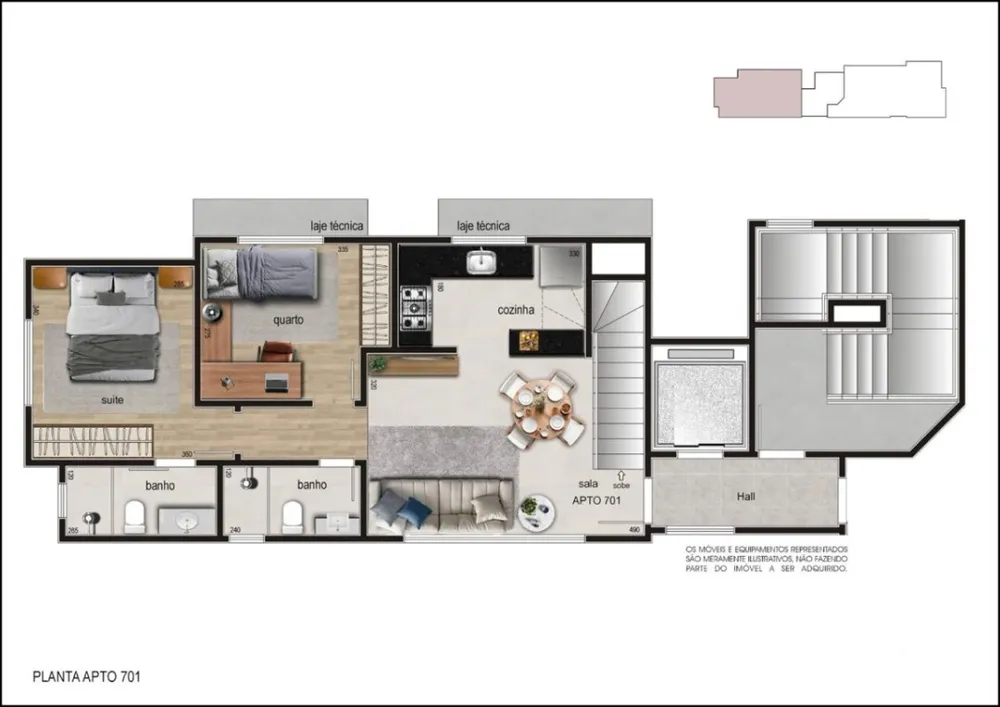 Apartamento, 2 quartos, 64 m² - Foto 3