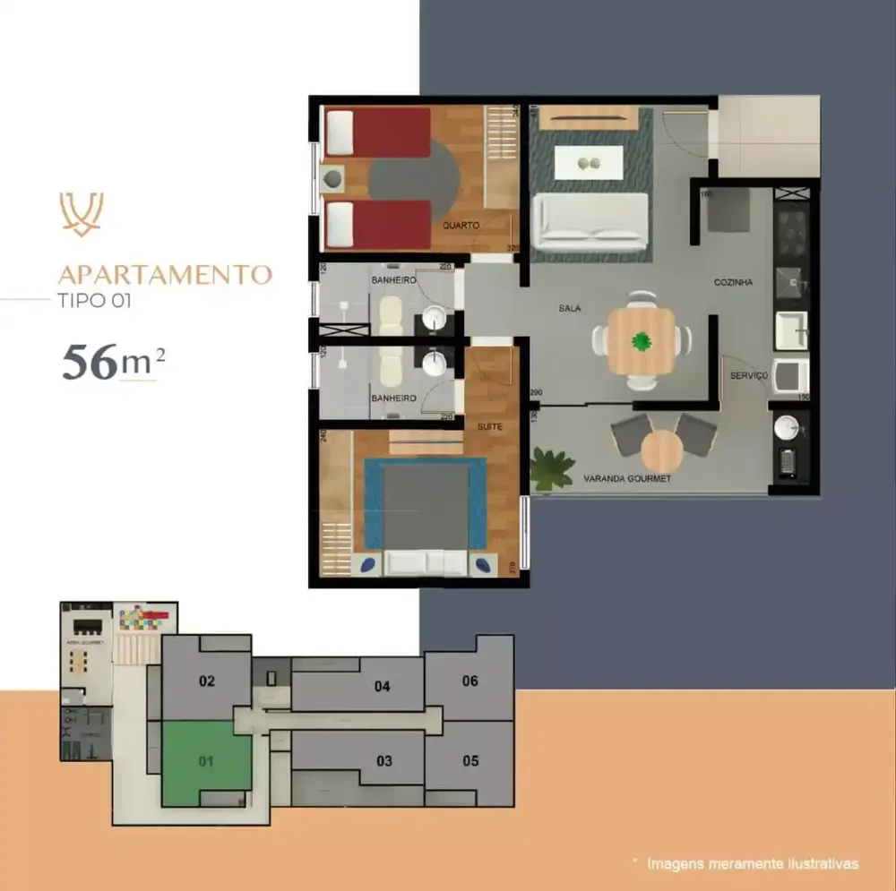 Cobertura, 2 quartos, 71 m² - Foto 9