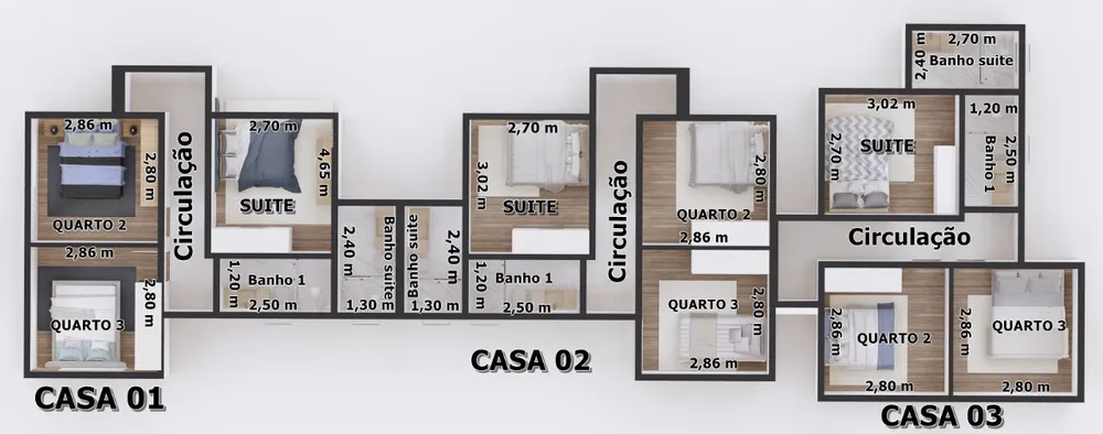 Casa, 3 quartos, 86 m² - Foto 5