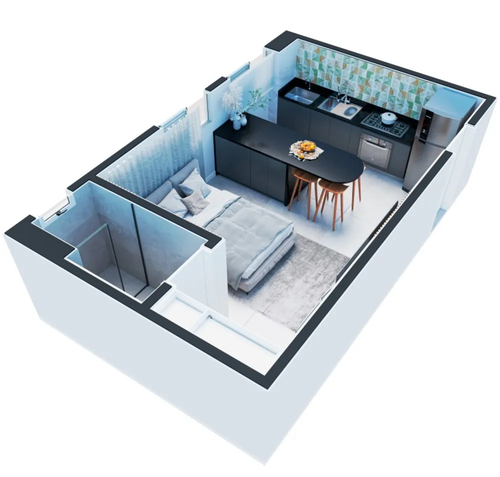 Apartamento, 1 quarto, 25 m² - Foto 6
