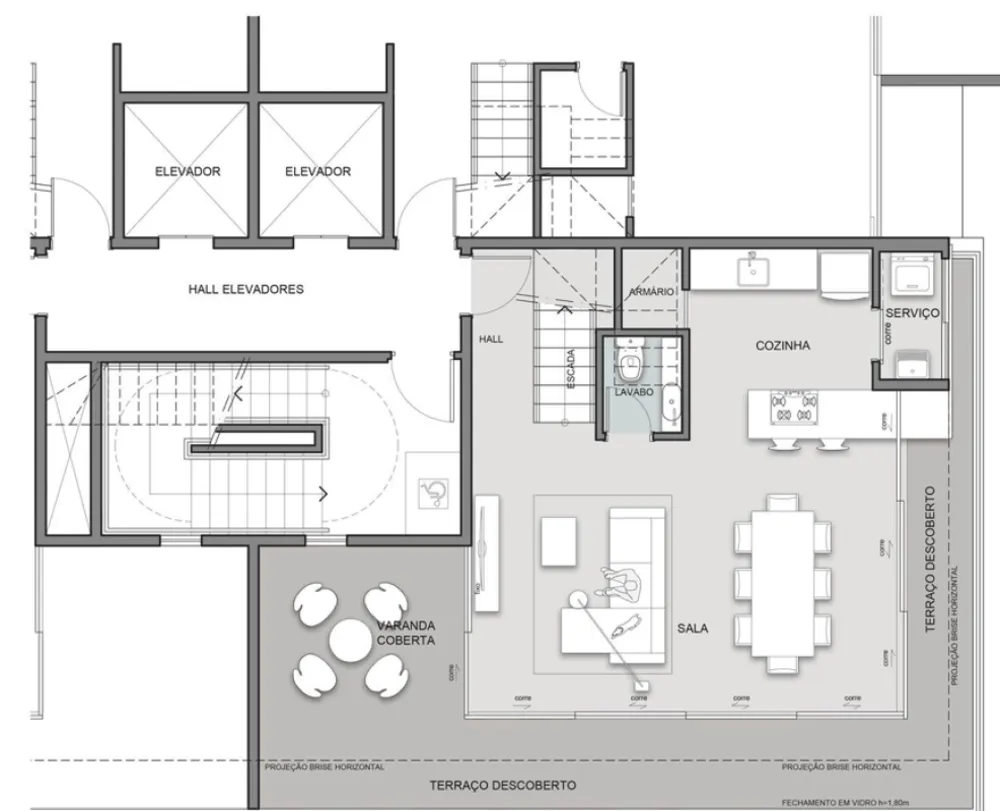 Cobertura, 3 quartos, 110 m² - Foto 8