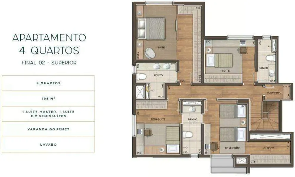Apartamento, 4 quartos, 203 m² - Foto 5