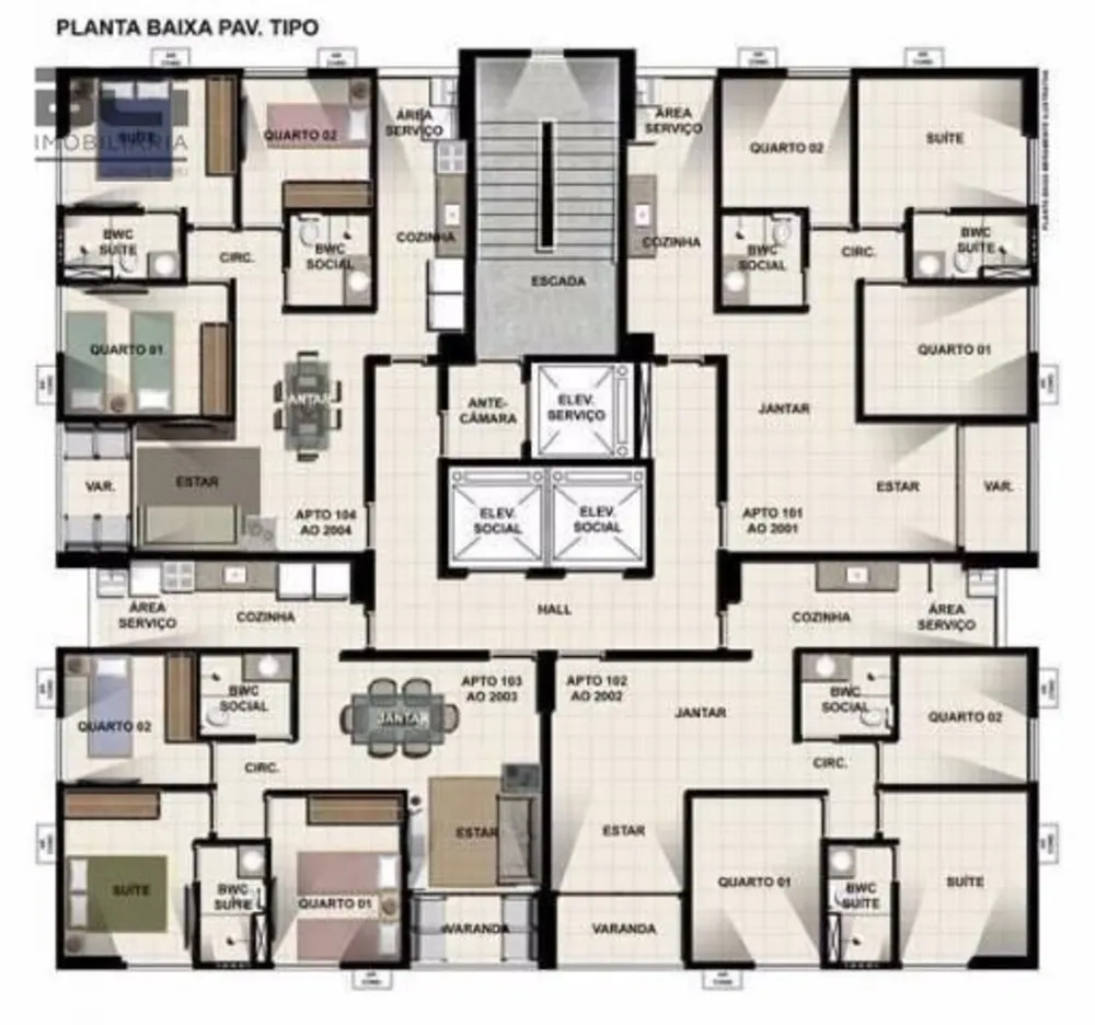 Apartamento, 3 quartos, 61 m² - Foto 8