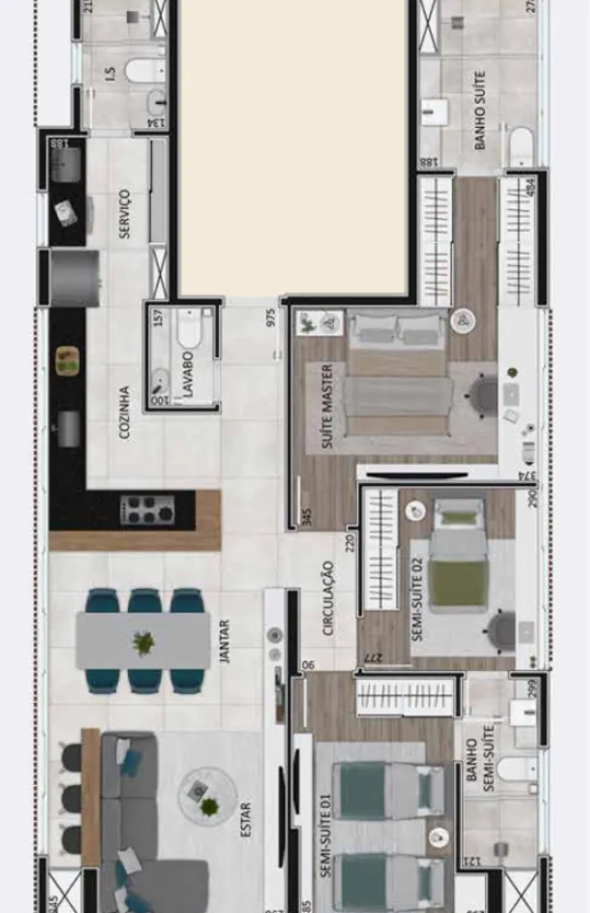 Apartamento, 2 quartos, 104 m² - Foto 2