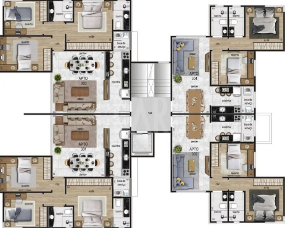 Apartamento, 3 quartos, 109 m² - Foto 2