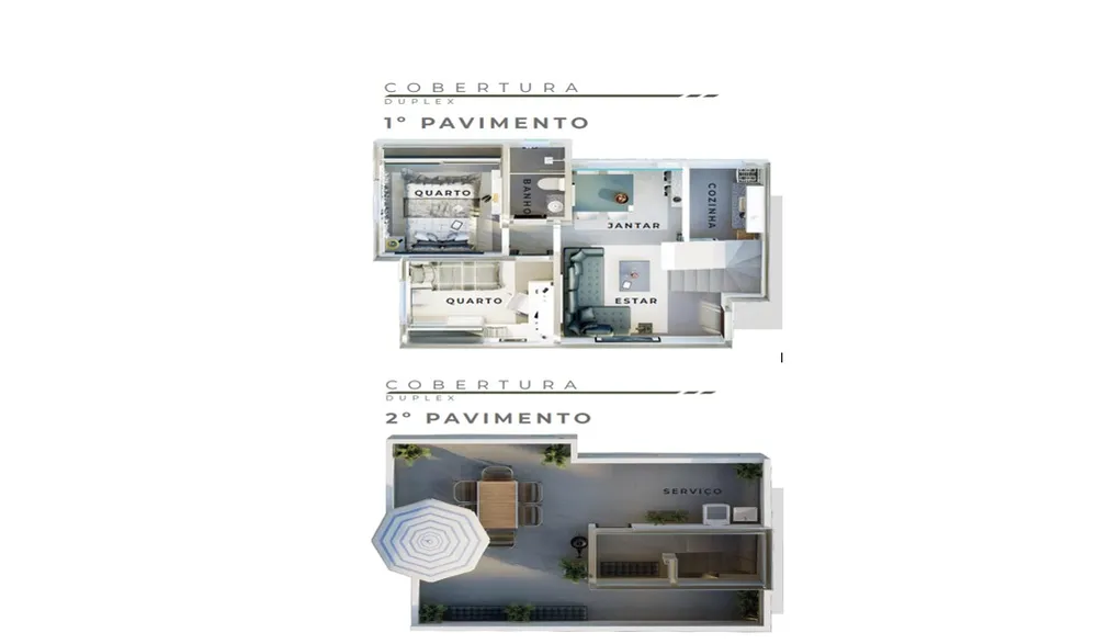 Cobertura, 2 quartos, 54 m² - Foto 2