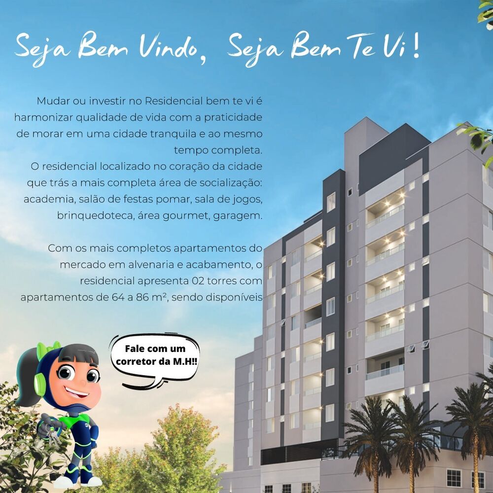 Apartamento à venda com 2 quartos, 64m² - Foto 1