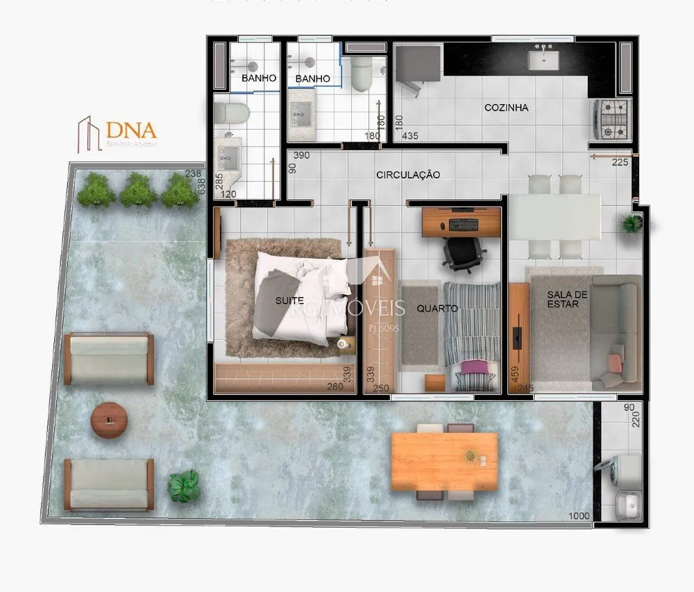 Apartamento, 2 quartos, 75 m² - Foto 3