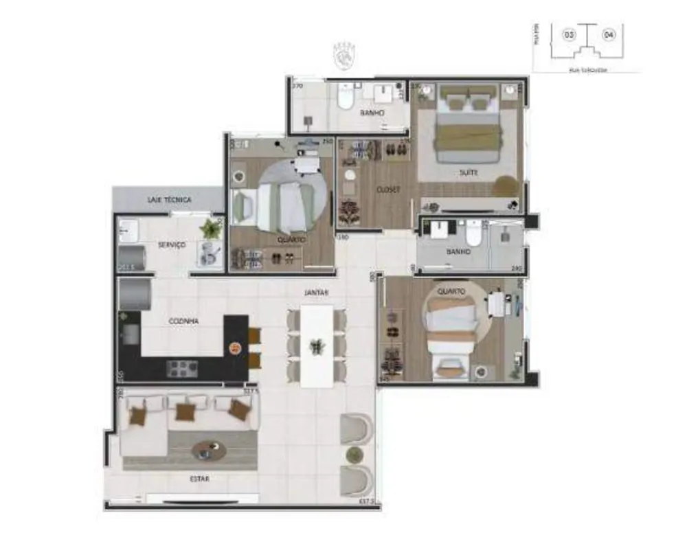 Apartamento, 3 quartos, 129 m² - Foto 19