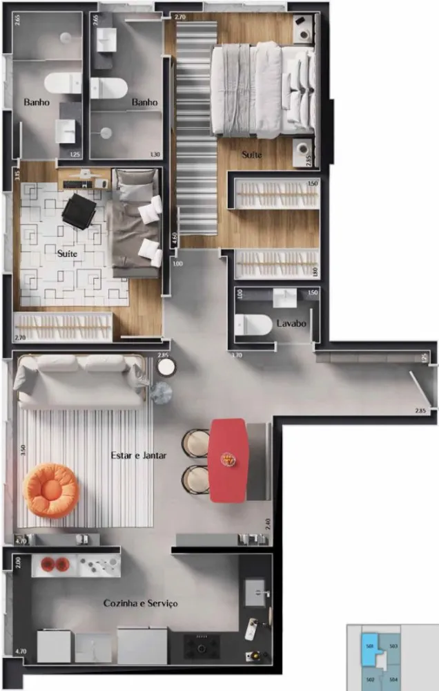 Apartamento, 3 quartos, 113 m² - Foto 16