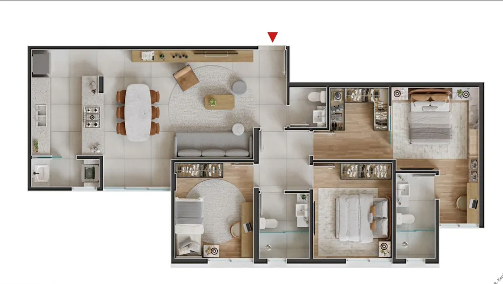 Apartamento, 3 quartos, 88 m² - Foto 9