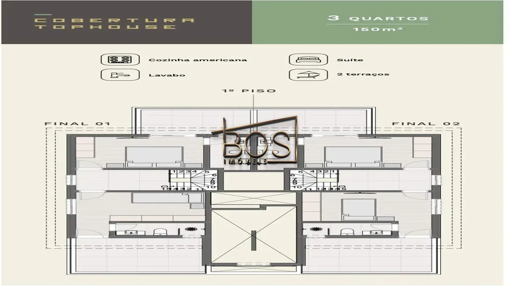 Cobertura, 3 quartos, 103 m² - Foto 7